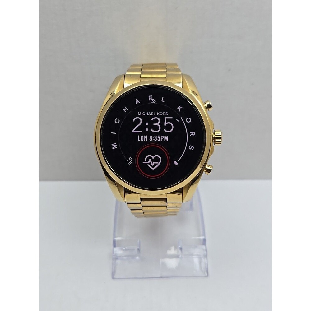 Michael Kors Gen 5 Bradshaw MKT5085 Gold Smartwatch Wear OS GPS Heart Rate 45mm